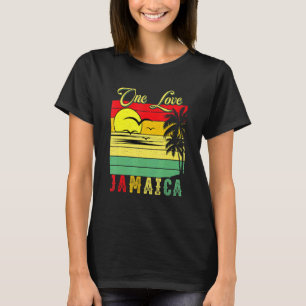 T-shirt One Love Jamaïque Summer Vacances Famille Vintage