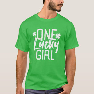 T-shirt One Lucky Girl St. Patrick's Day Matching Pajamas