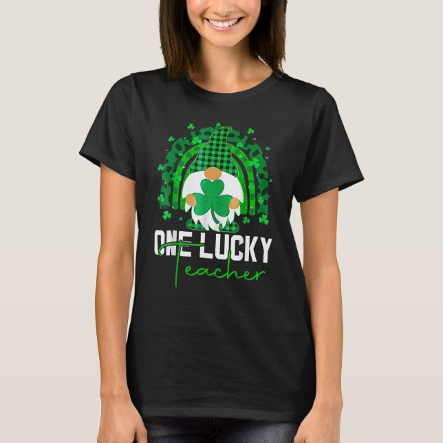 T-shirt One Lucky Shamrock Teacher St Patricku2019s Day 1 (Devant)
