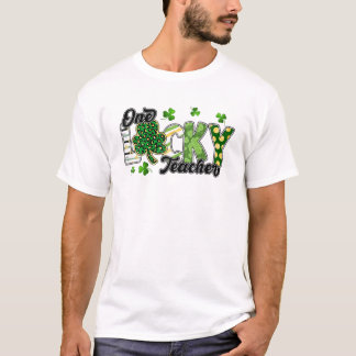 T-shirt One Lucky Teacher Shamrocks