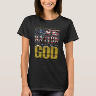 T-shirt One Nation Under God  2 Chronicles 714