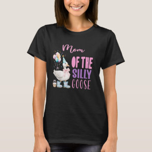 T-shirt One Silly Goose Birthday Girl Farm 1st Party Sprin