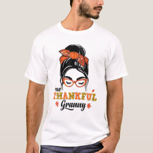 T-shirt One Thankful Granny Leopard