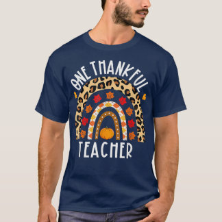T-shirt One Thankful Teacher Rainbow Teacher Squad Thanksg