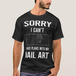T-shirt Ongles d'art Ongles Tech Manucure Manucure Pédicur