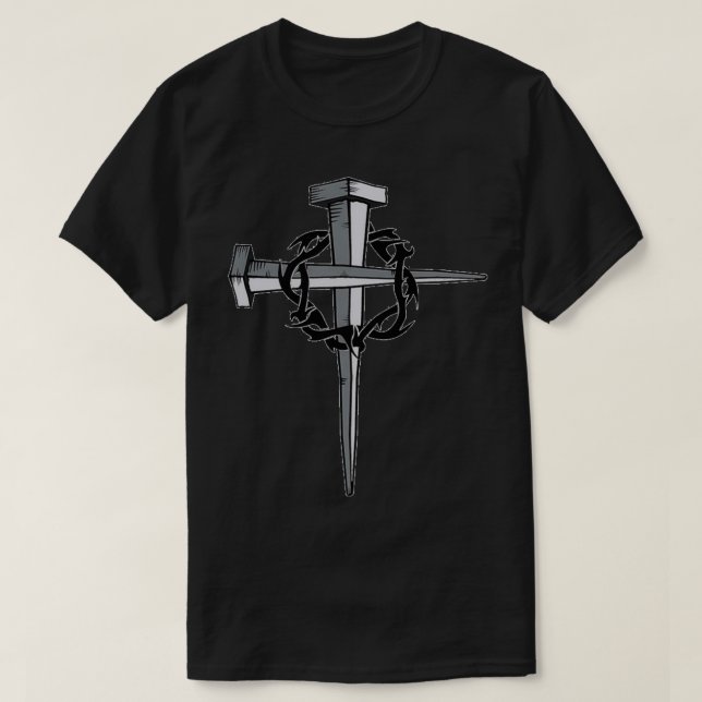 T-shirt Ongles et couronne de thornsjesus (Design devant)