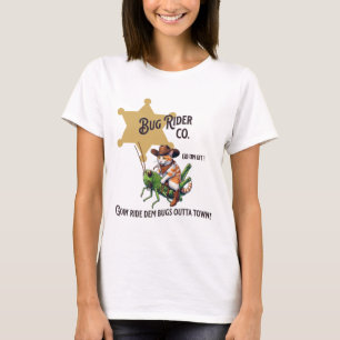 T-shirt Onglet Chat Cowboy Occidental