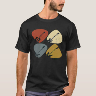 T-shirt Onglet de guitare Vintage Rétro Pour Musique Guita