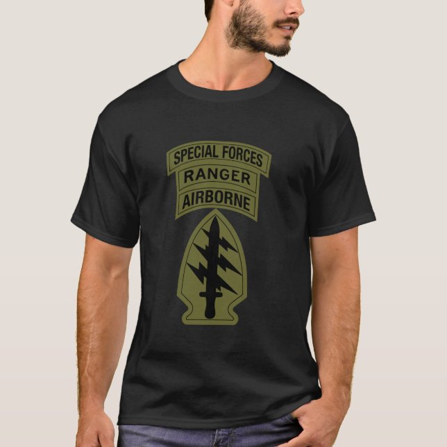T-shirt Onglet Ranger des forces spéciales de l'armée amér (Devant)