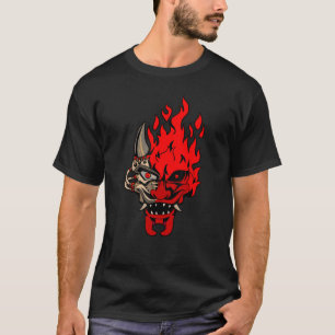 T-shirt OniCyborg Cyberpunk Oni Samurai Evil Maskman Cool