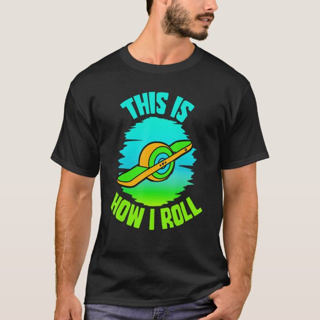 T-shirt Onnewheel c'est comme ça que je roule flottante vi (Devant)