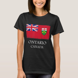 T-shirt Ontario Province du drapeau du Canada Fête canadie