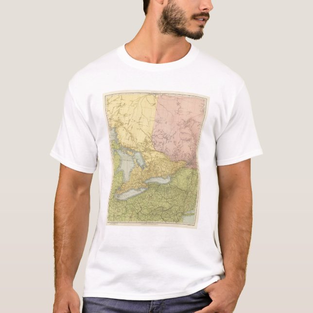 T-shirt Ontario, Québec (Devant)