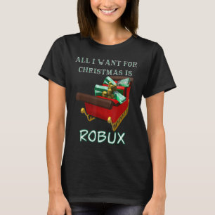 T-shirt Oof blox Funny Tout ce que je veux pour Noël est R
