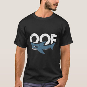 T-shirt Oof Noob Jeu Mème Requin Humour animal amusant jeu