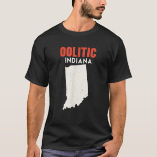T-shirt Oolitique Indiana USA State America Travel Indiana