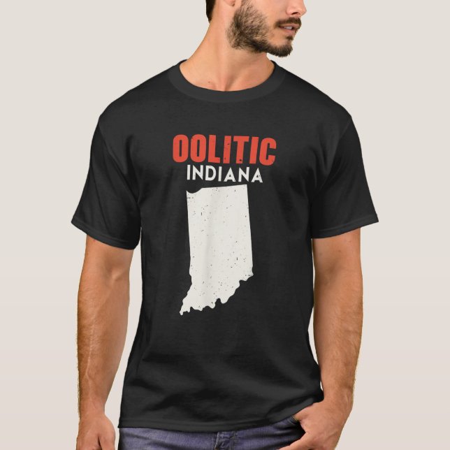 T-shirt Oolitique Indiana USA State America Travel Indiana (Devant)