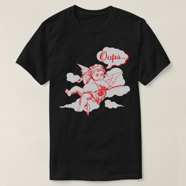 T-shirt Oops Valentine Mistake Funny Anti Valentines Day (Design devant)