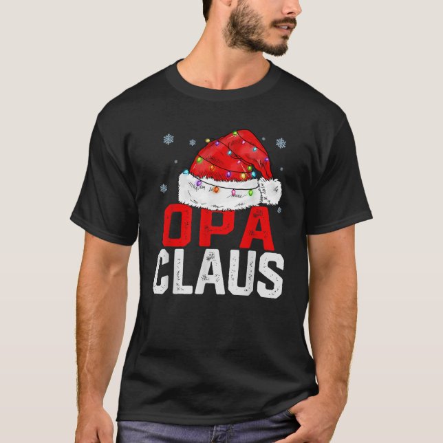 T-shirt OPA Claus Funny Xmas Famille Correspondante Chris (Devant)