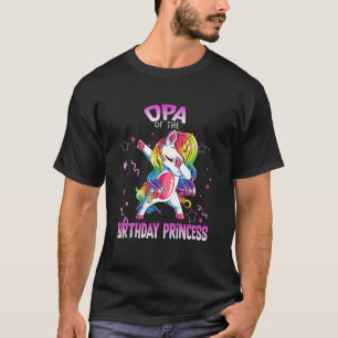 T-shirt Opa de la fête d'anniversaire Princesse Dabbing Un