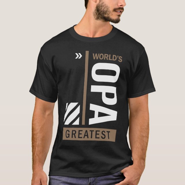 T-shirt Opa le plus grand du monde (Devant)