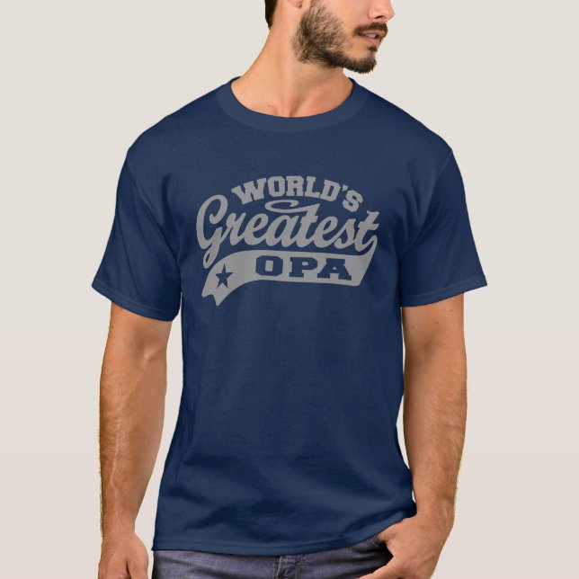T-shirt Opa le plus grand du monde (Devant)