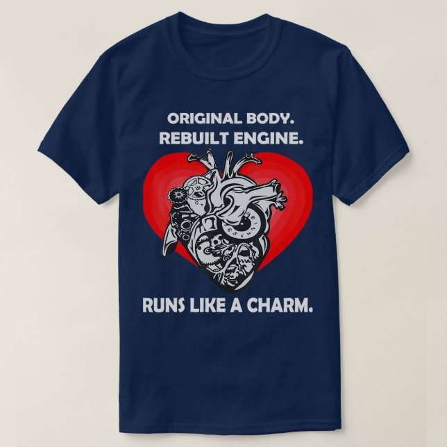 T-shirt Open Heart Surgery Art Men Women Heart Transplant  (Design devant)