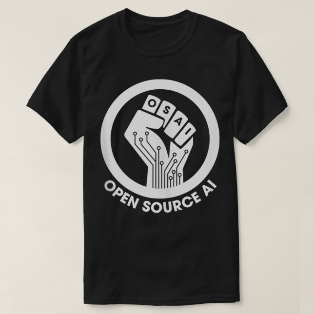 T-shirt Open Source AI Intelligence Artificielle Pour Tous (Design devant)