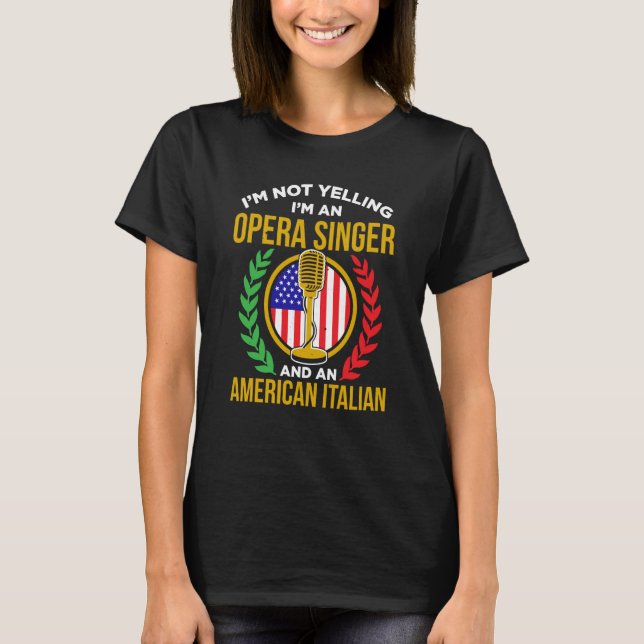 T-shirt Opera Singer For Opera Vocalist Tenor Singer Music (Devant)