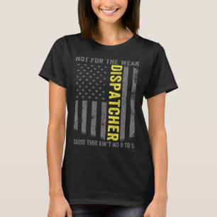 T-shirt Opérateur 911 Drapeau américain Ligne mince or Urg