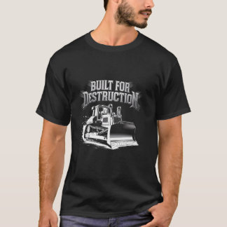 T-shirt Opérateur Bulldozer Construction Ouvrier Earth Mov