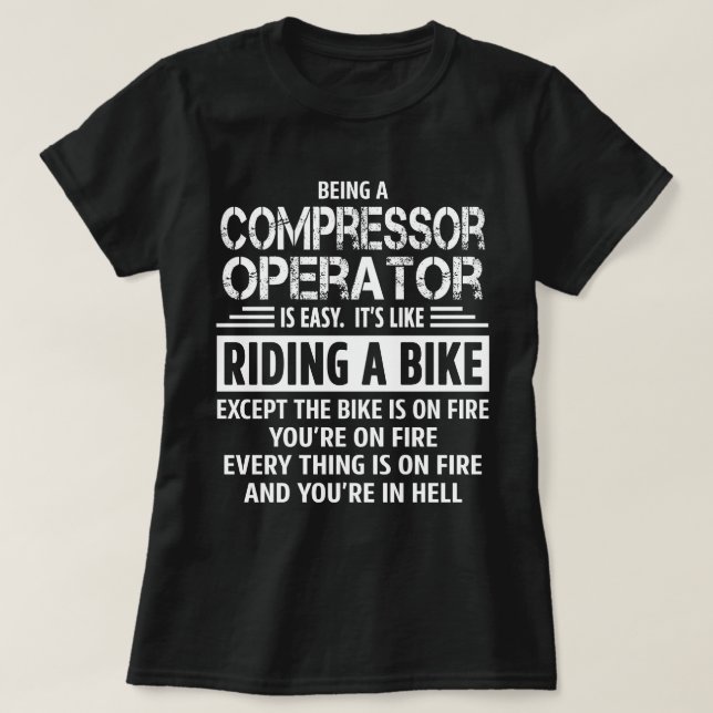 T-shirt Opérateur compresseur (Design devant)