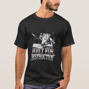T-shirt Opérateur de bulldozer Ouvrier du bâtiment Déplace