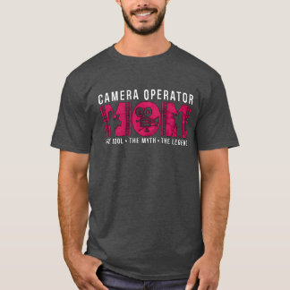 T-shirt Opérateur de caméra Momhe Idolhe Vidéographe garço