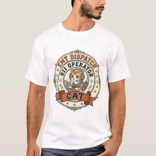T-shirt Opérateur de dispatch EMT 911 Cat Opérateur de dis