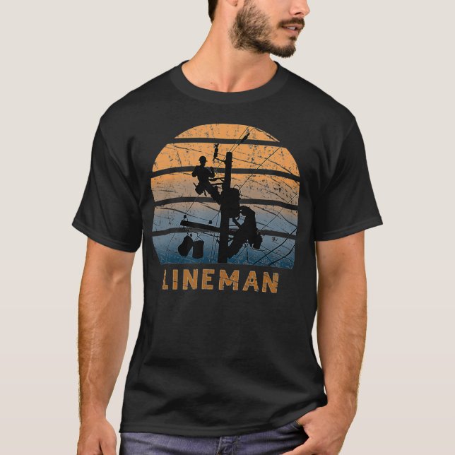 T-shirt Opérateur de ligne maître professionnel électrique (Devant)