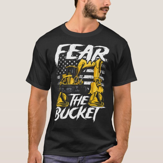 T-shirt Opérateur d'équipement lourd Opérateur de backhoe  (Devant)