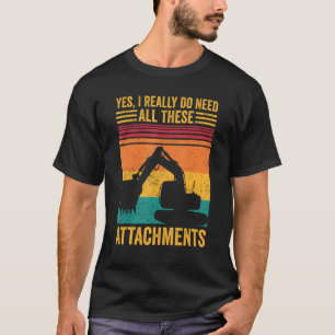 T-shirt Opérateur d'excavateur HEO Vraiment Besoin De Tous
