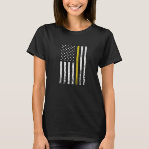 T-shirt Opérateur Dispatcher Vintage America Thin Yellow L