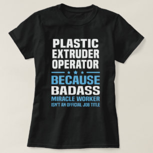 T-shirt Opérateur extracteur en plastique