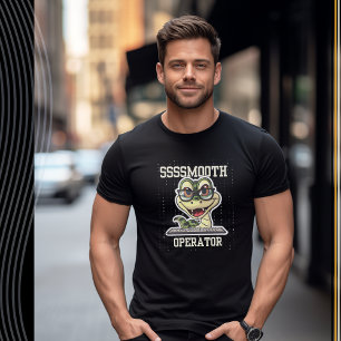 T-shirt Opérateur lisse Serpent Drôle