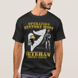 T-shirt Opération Restaurer l'espoir Somalie Vétérinaire d