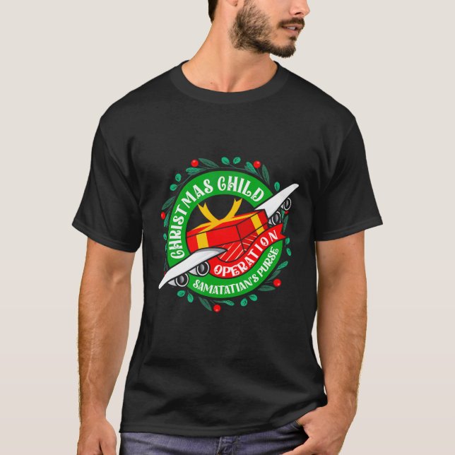 T-shirt Opération sac à main de Samaritain Noël Mème enfan (Devant)