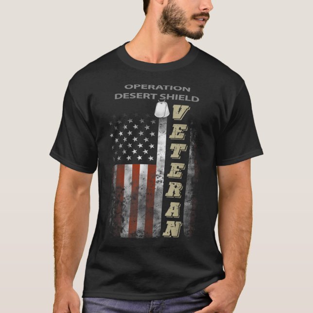 T-shirt Opération Vétérinaire du Bouclier du désert (Devant)