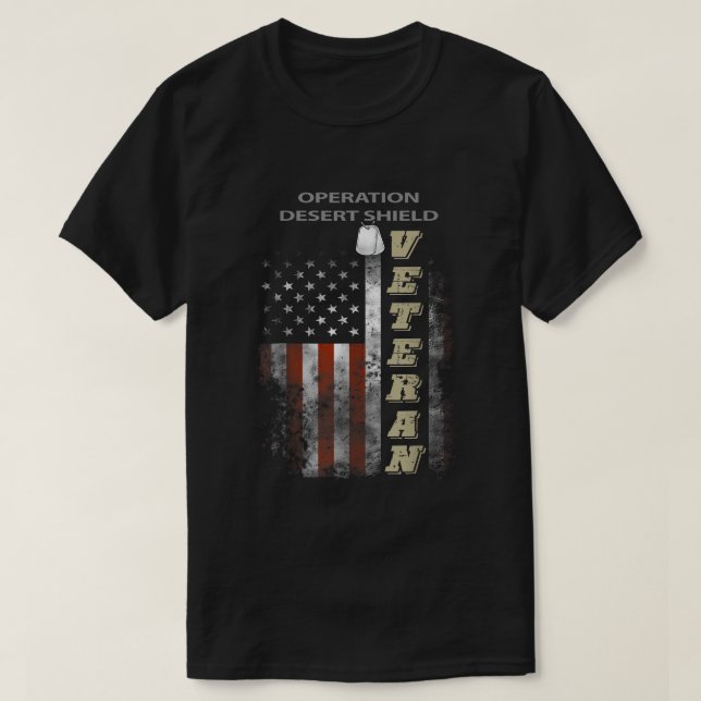 T-shirt Opération Vétérinaire du Bouclier du désert (Design devant)