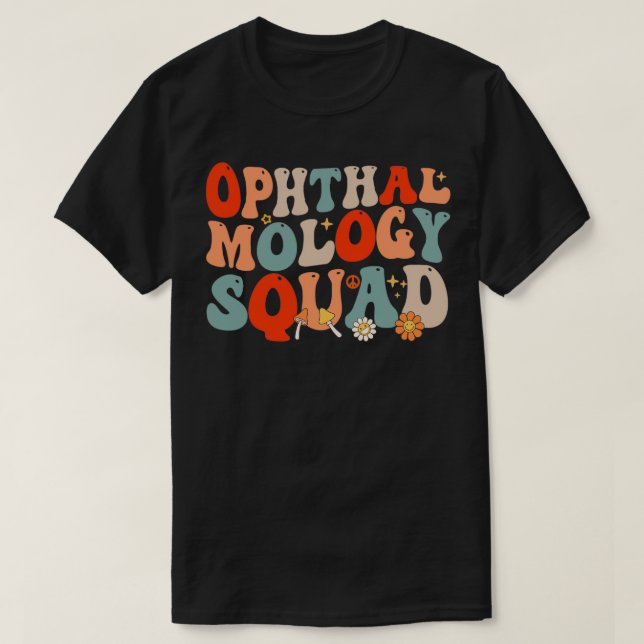 T-shirt Ophtalmologie Squad Retro Style 3 (Design devant)