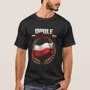T-shirt Opole Pologne Voyage Drapeau Polonais Polska
