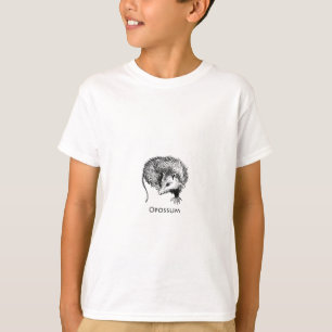 T-shirt Opossum (art linéaire)