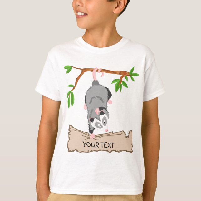 T-shirt Opossum avec le signe (Devant)
