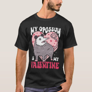 T-shirt Opossum est mon amant de la Saint-Valentin Cœur Op
